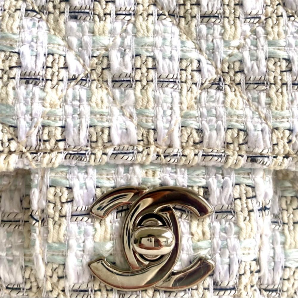 CHANEL Tweed Quilted Medium Timeless Classic Double Flap Bag NWT‎ - Picture 15 of 17
